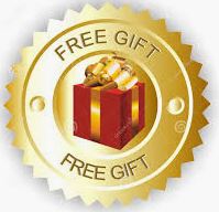 FREE GIFT GOLD RED